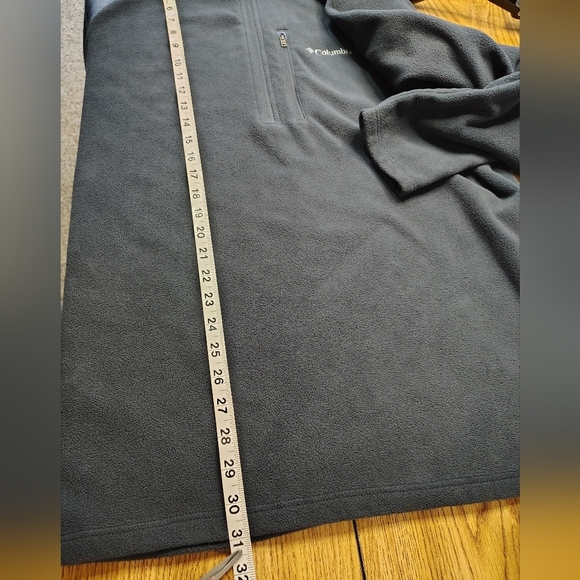 Columbia Men's Fleece ½ Zip Pocket Winter Sweater, XL, grey. - Picture 8 of 16